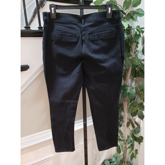 Chico's So Slimming Pants Women's Black Cotton Pockets Flat Front Skinny Leg M - Picture 6 of 11